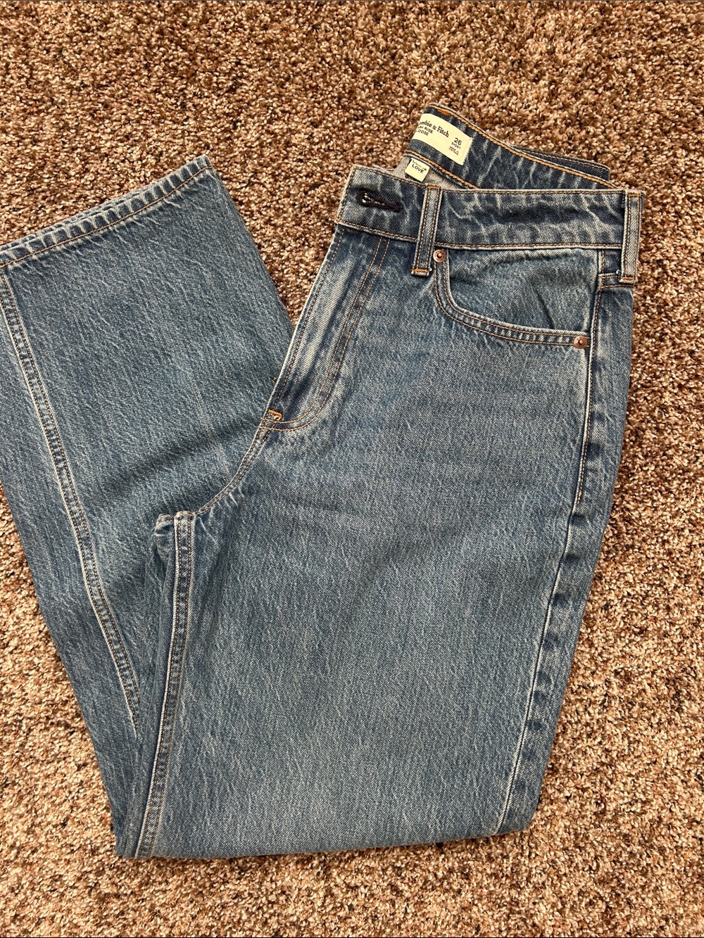 Abercrombie & Fitch high rise loose curve love  26 short